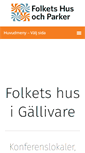 Mobile Screenshot of gellivarefolketshus.com