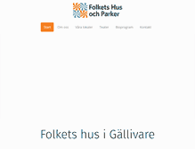 Tablet Screenshot of gellivarefolketshus.com